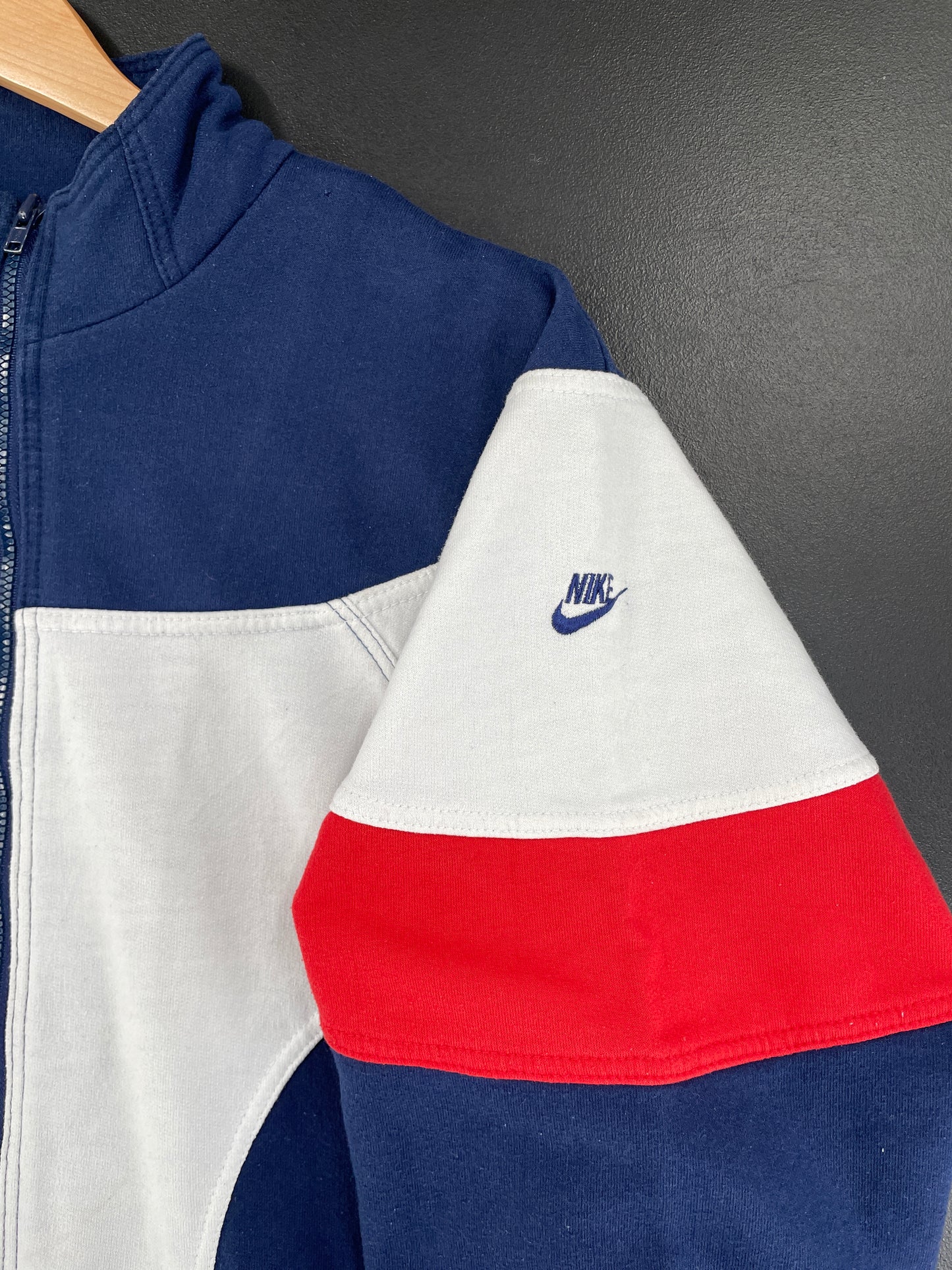90's NIKE Silver Tag Size XL Vintage Zip up Sweat shirt / G4085S
