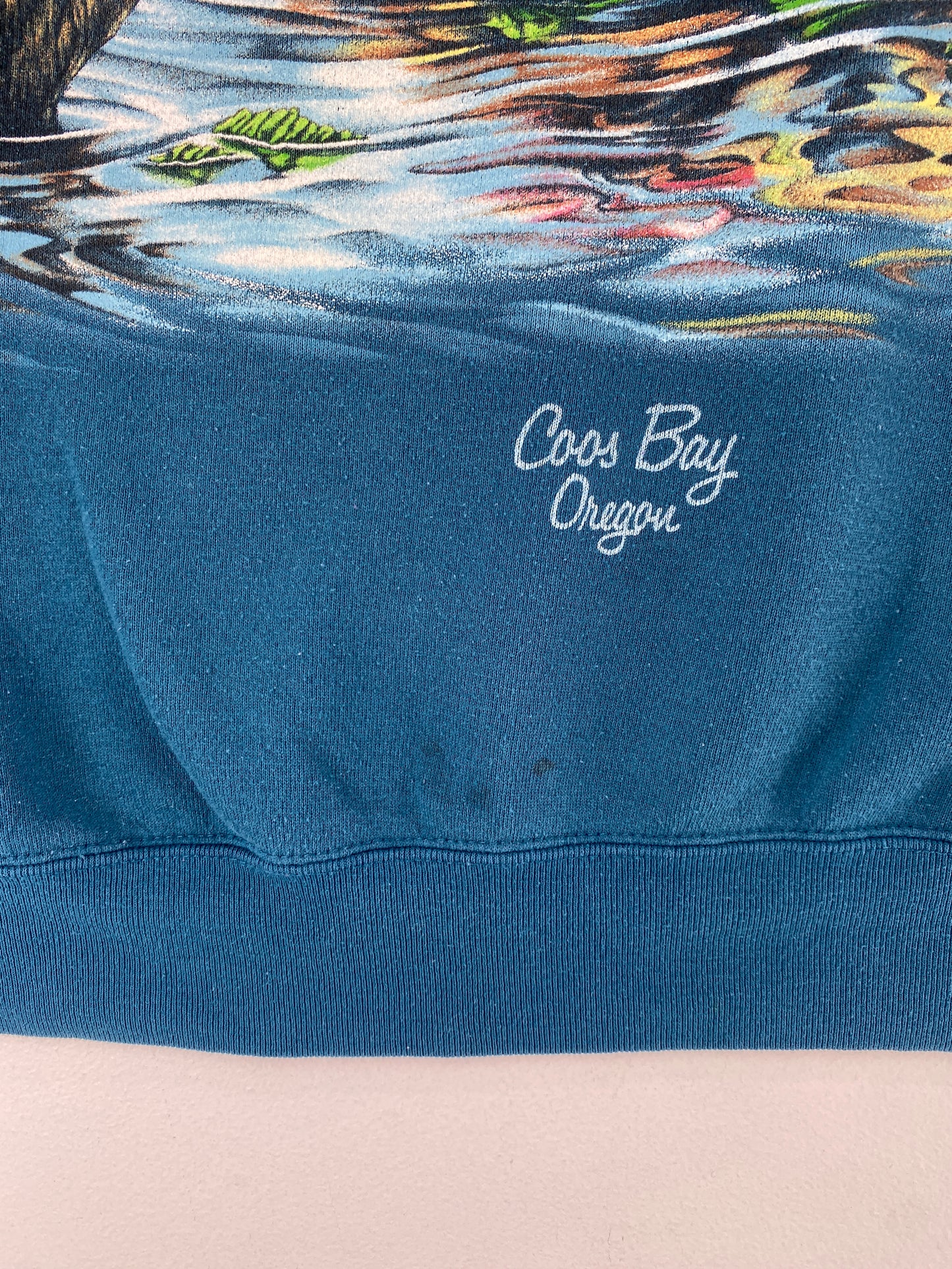 90's SEA OTTER ade in USA Size XL Vintage Animal Sweat-Shirt / F985S