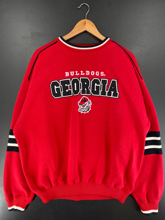 Vintage BULLDOGS GEORGIA Size XL College Sweat-Shirt / F1033S