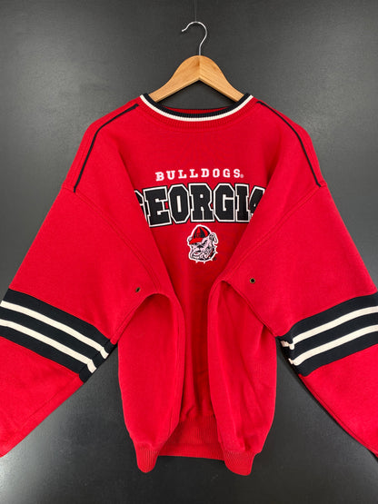 Vintage BULLDOGS GEORGIA Size XL College Sweat-Shirt / F1033S