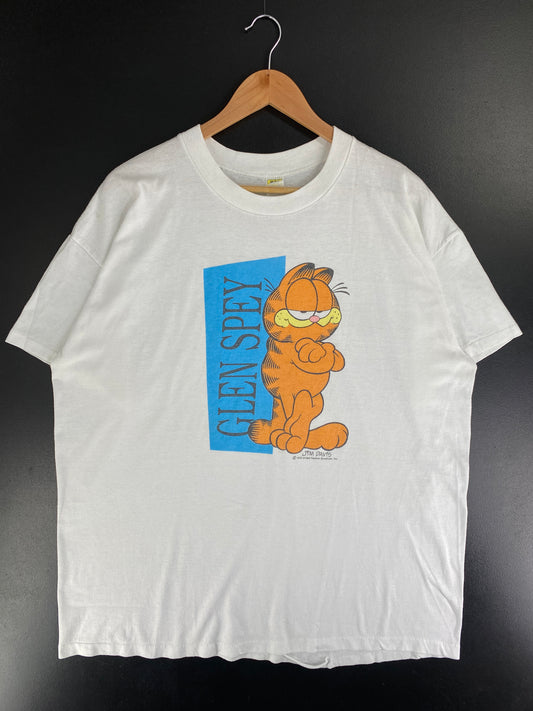 1978 GARFIELD Size No Tag(Approx.XL) Vintage T- Shirt / G3174T