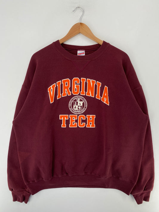 Vintage VIRGINIA TECH Size XL College Sweat-shirt / G2894S