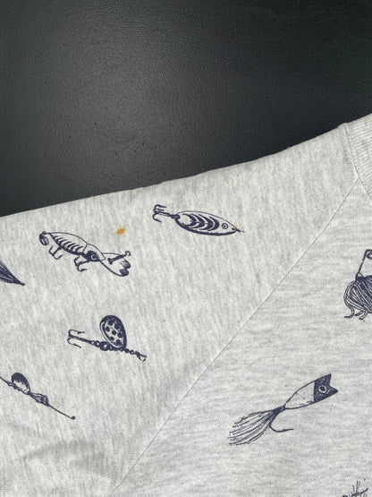 90's FISH Made in USA Size L Vintage Animal Sweat-shirt / F2882S