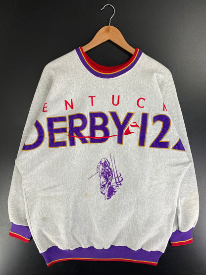 90’s KENTUCKY DURBY 122 Made in USA Size XL College Sweat-Shirt / G4220S