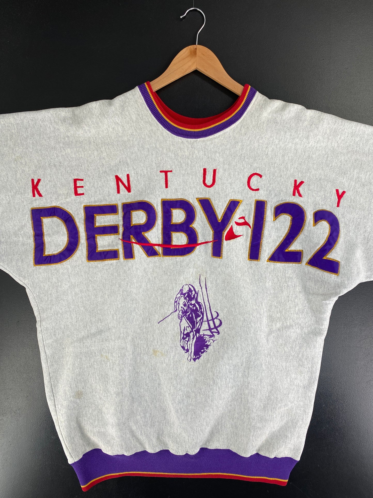 90’s KENTUCKY DURBY 122 Made in USA Size XL College Sweat-Shirt / G4220S