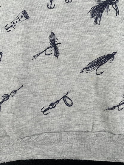 90's FISH Made in USA Size L Vintage Animal Sweat-shirt / F2882S