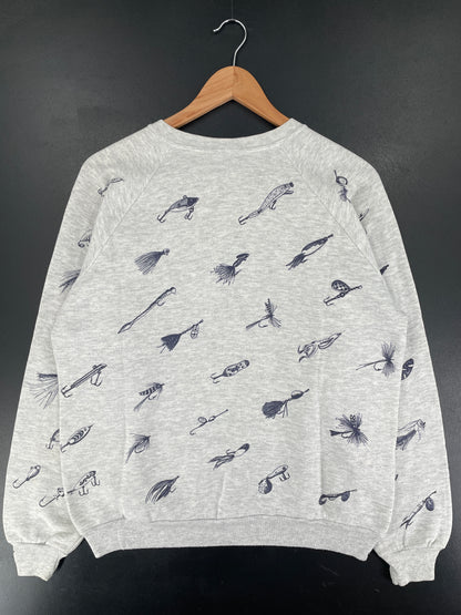 90's FISH Made in USA Size L Vintage Animal Sweat-shirt / F2882S