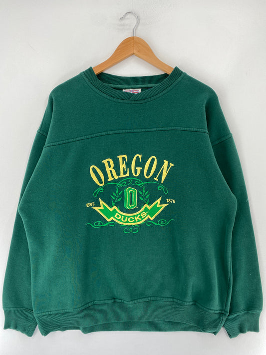 90’s OREGON DUCKS Size L College Sweat-Shirt / F1039S