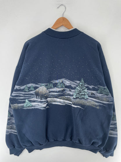 90's Made in USA Size XXL Vintage Animal Sweat-Shirt / F2884S