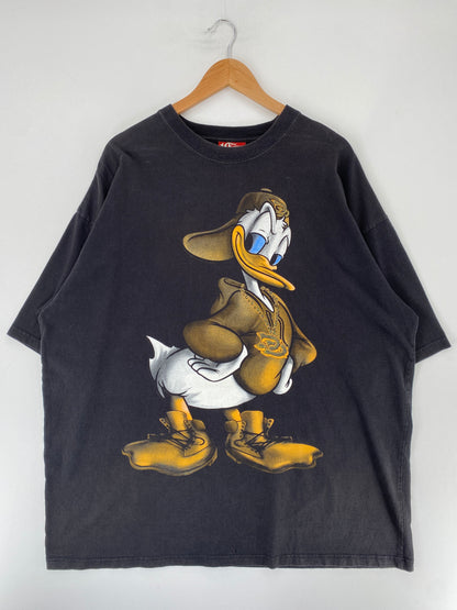 00' DISNEY DONALD DUCK Size XXXL Vintage T-Shirt / F1046T