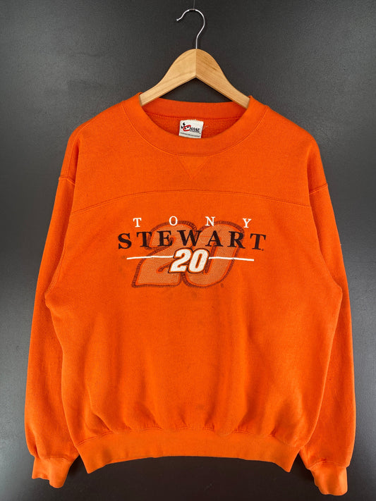 Vintage TONY STEWART Size Approx. L Racing Sweat-shirt / G3303S