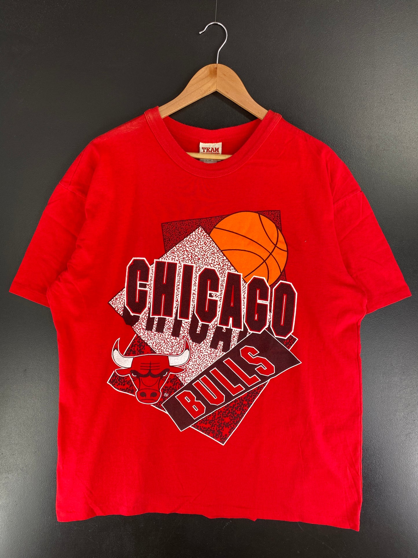 90's CHICAGO BULLS Made in USA Size XXL Vintage MLB T-Shirt / F8108T