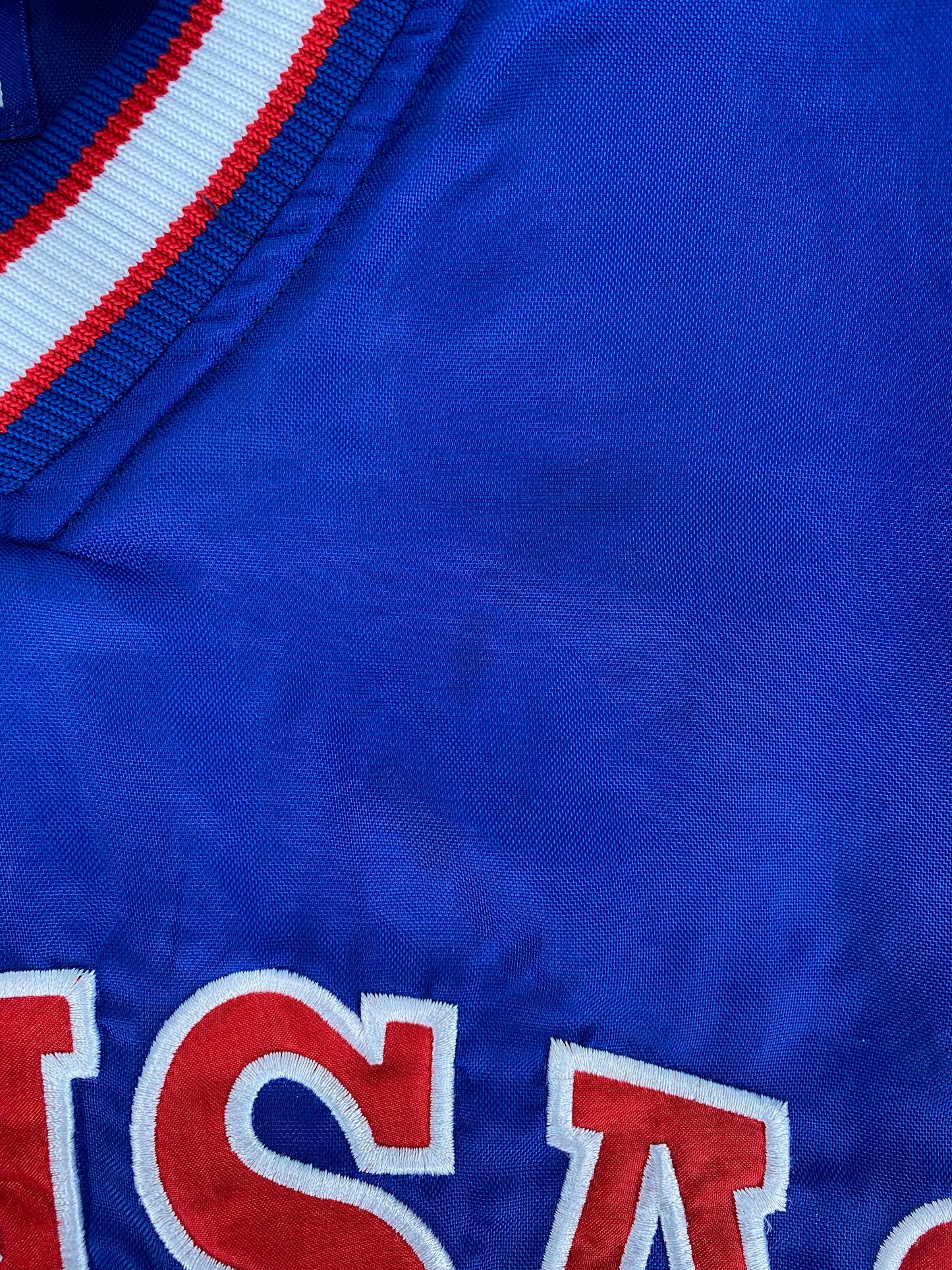 (XXL) 90’s STARTER x KANSAS JAYHAWKS College Nylon Jacket / A0592N