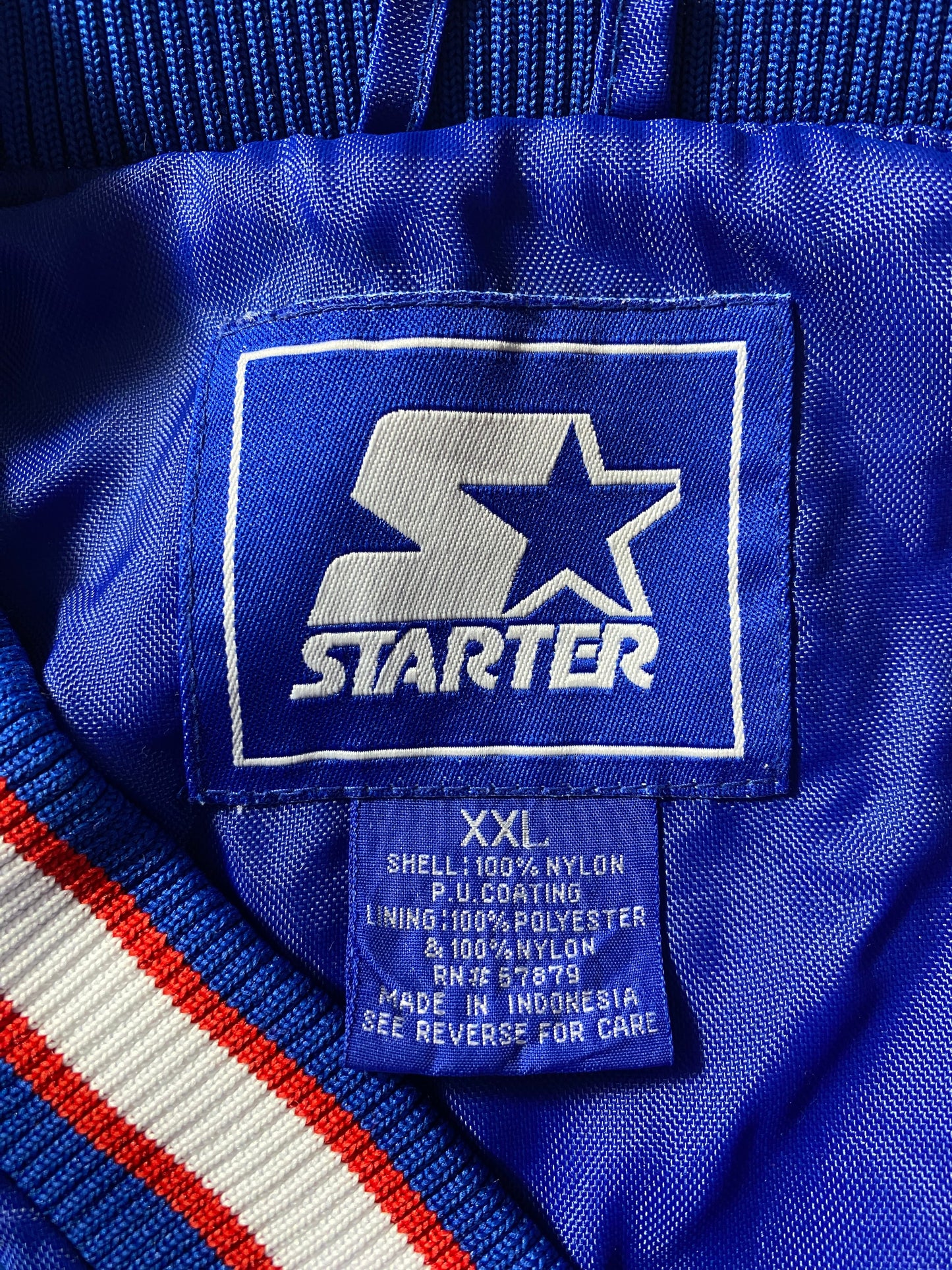 (XXL) 90’s STARTER x KANSAS JAYHAWKS College Nylon Jacket / A0592N