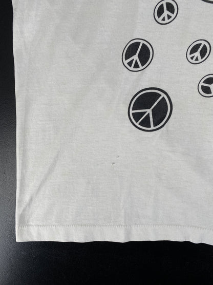 80’s PEACE SIGNS MADE IN USA Size XL Vintage T-Shirt / F8144T