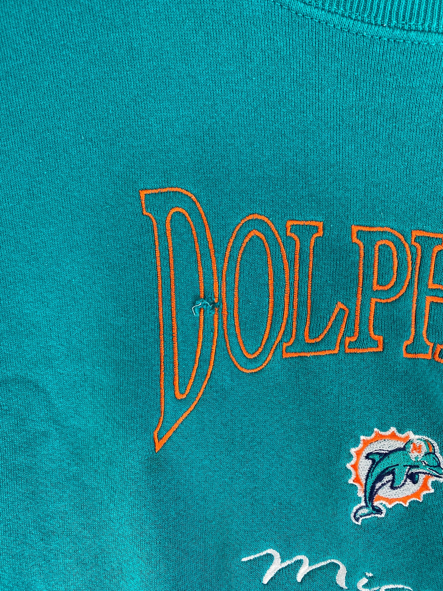 90's MIAMI DOLPHINS Made in USA Size L Vintage NFL Sweat-shirt / F8155S