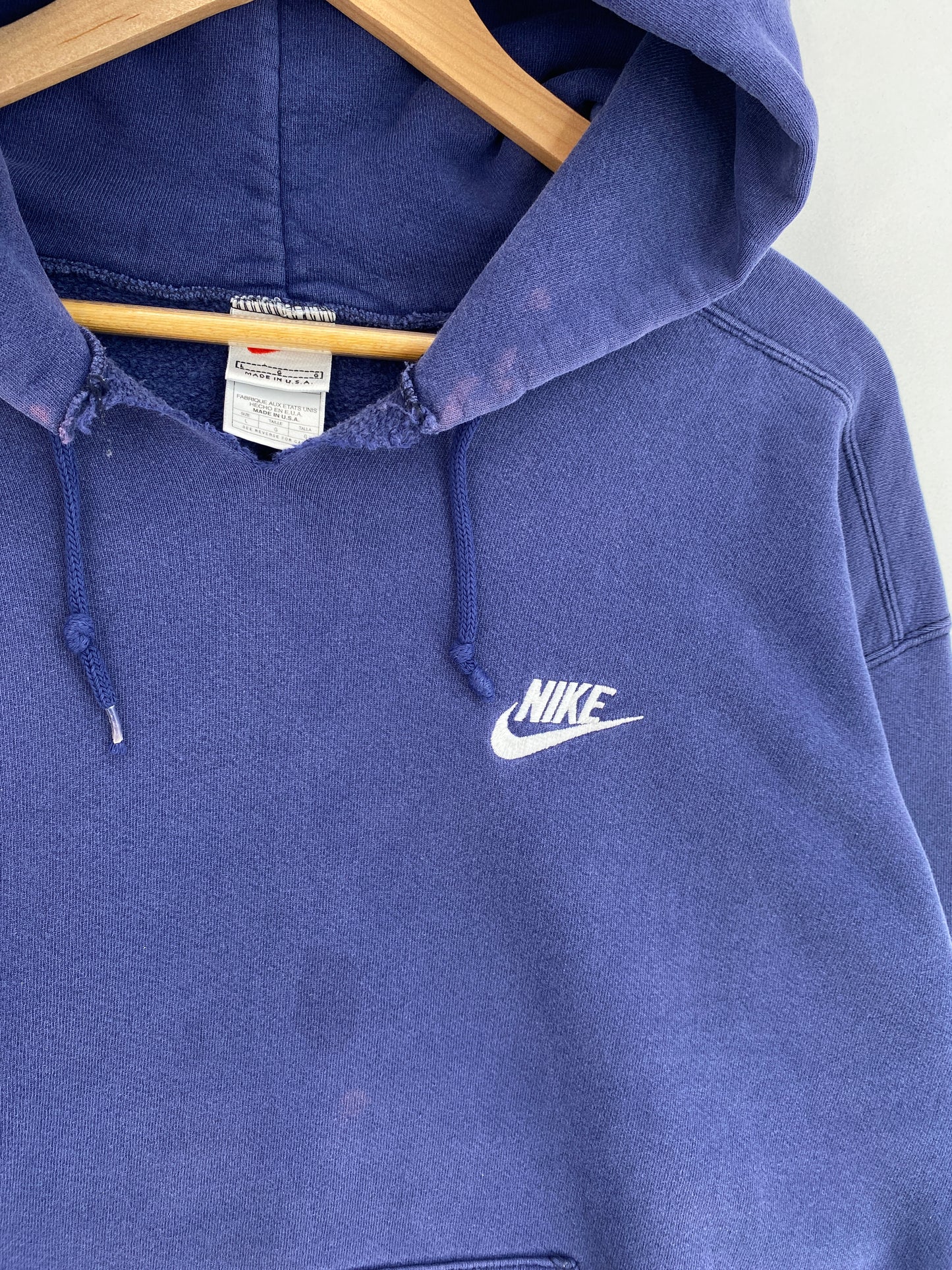 90’s NIKE Made in USA Size L Vintage Hoodie Sweat-Shirt / G2414S