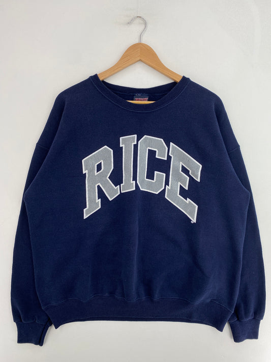90's RICE Made in USA Size XXL Vintage Sweat-Shirt / G2431S