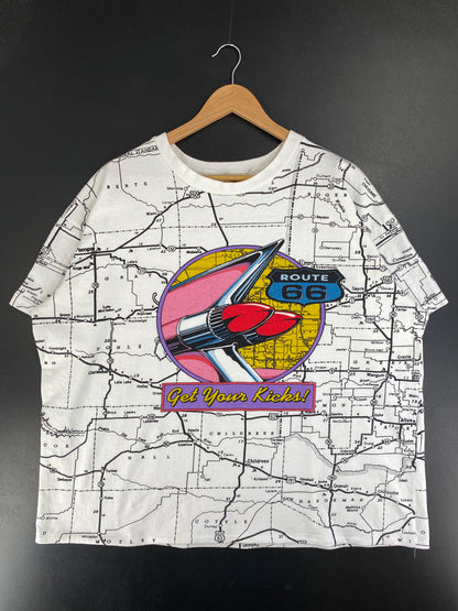 90's ROUTE 66 Made in USA Size XL Vintage T-Shirt / G2440T
