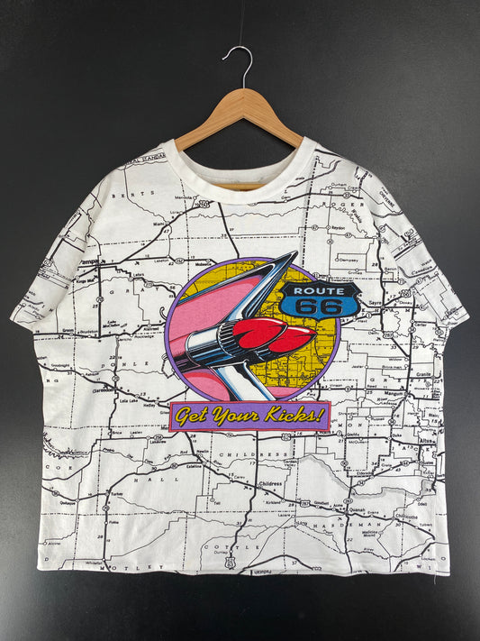 90's ROUTE 66 Made in USA Size XL Vintage T-Shirt / G2440T
