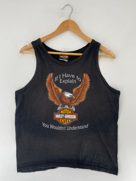 90's HARLEY-DAVIDSON Made in USA Size L Vintage Tank Top / F1627T