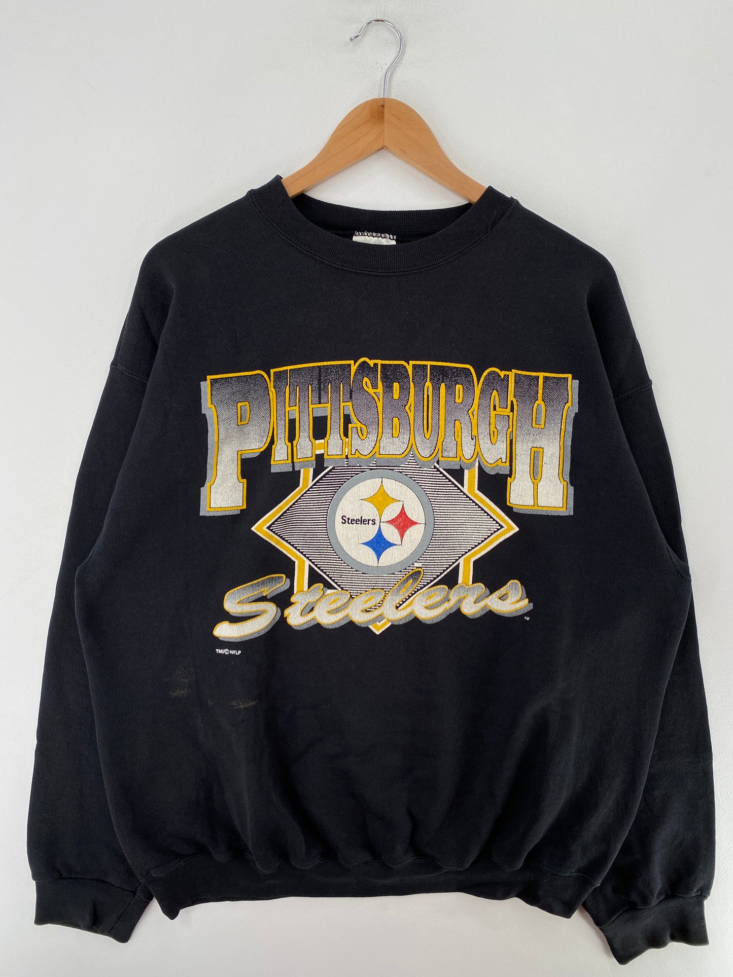 90's PITTSBURGH STEELERS Made in USA Size XL Vintage NFL Sweat-Shirt / G4062S