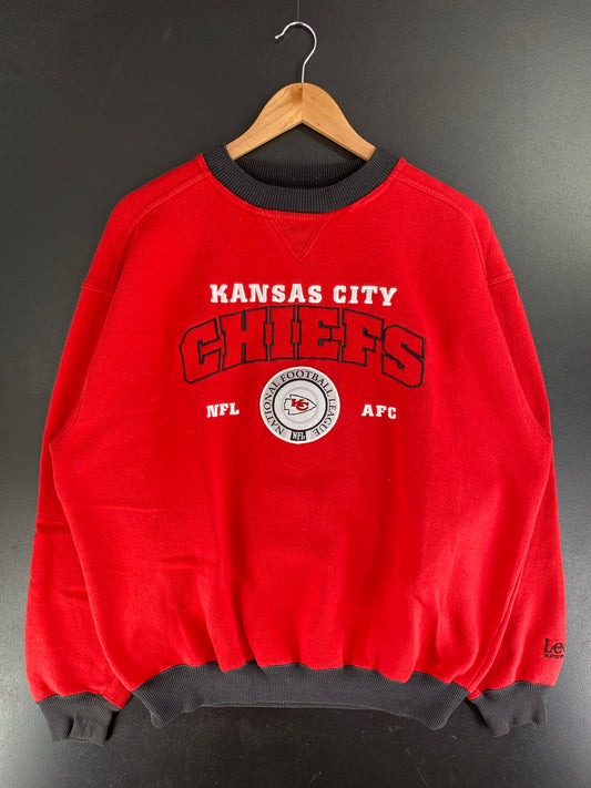 90’s KANSAS CITY CHIEFS Size L Vintage NFL AFC Sweat-shirt / F8260S