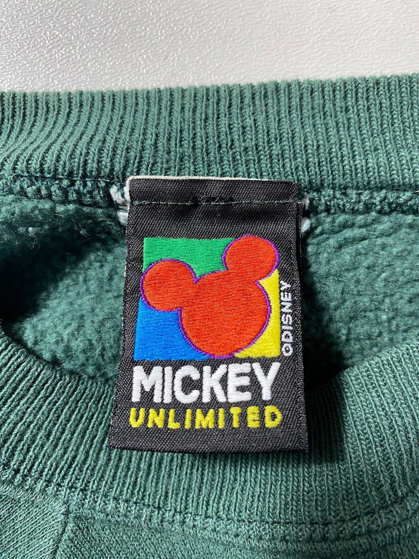 90’s MICKEY Size No Tag (Approx.M) Disney Sweat-Shirt / G4936S