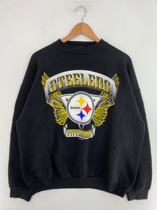 1996 PITTSBURGH STEELERS Made in USA Size XL Vintage NFL Sweat-Shirt / G2509S