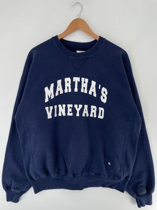90's RUSSELL x MERTHA'S VINEYARD Made in USA Size XL Vintage Sweat-shirt / F3082S
