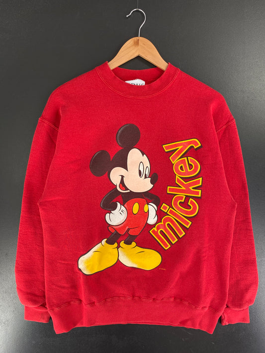 90's DISNEY MICKEY Made in USA Size L Vintage Sweat-Shirt / G2951S