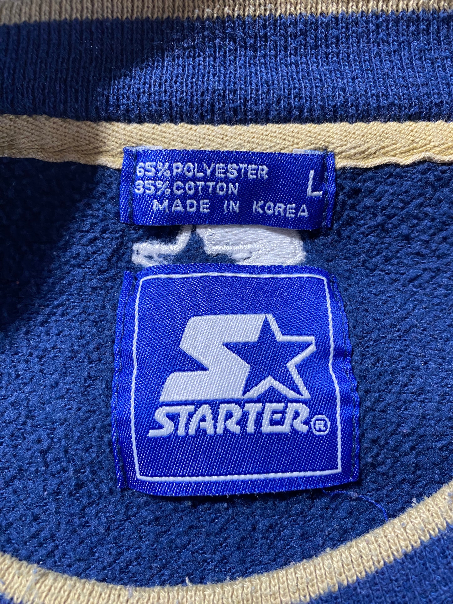 Vintage STARTER x NOTRE DAME Size L College Sweat-shirt / F9124S