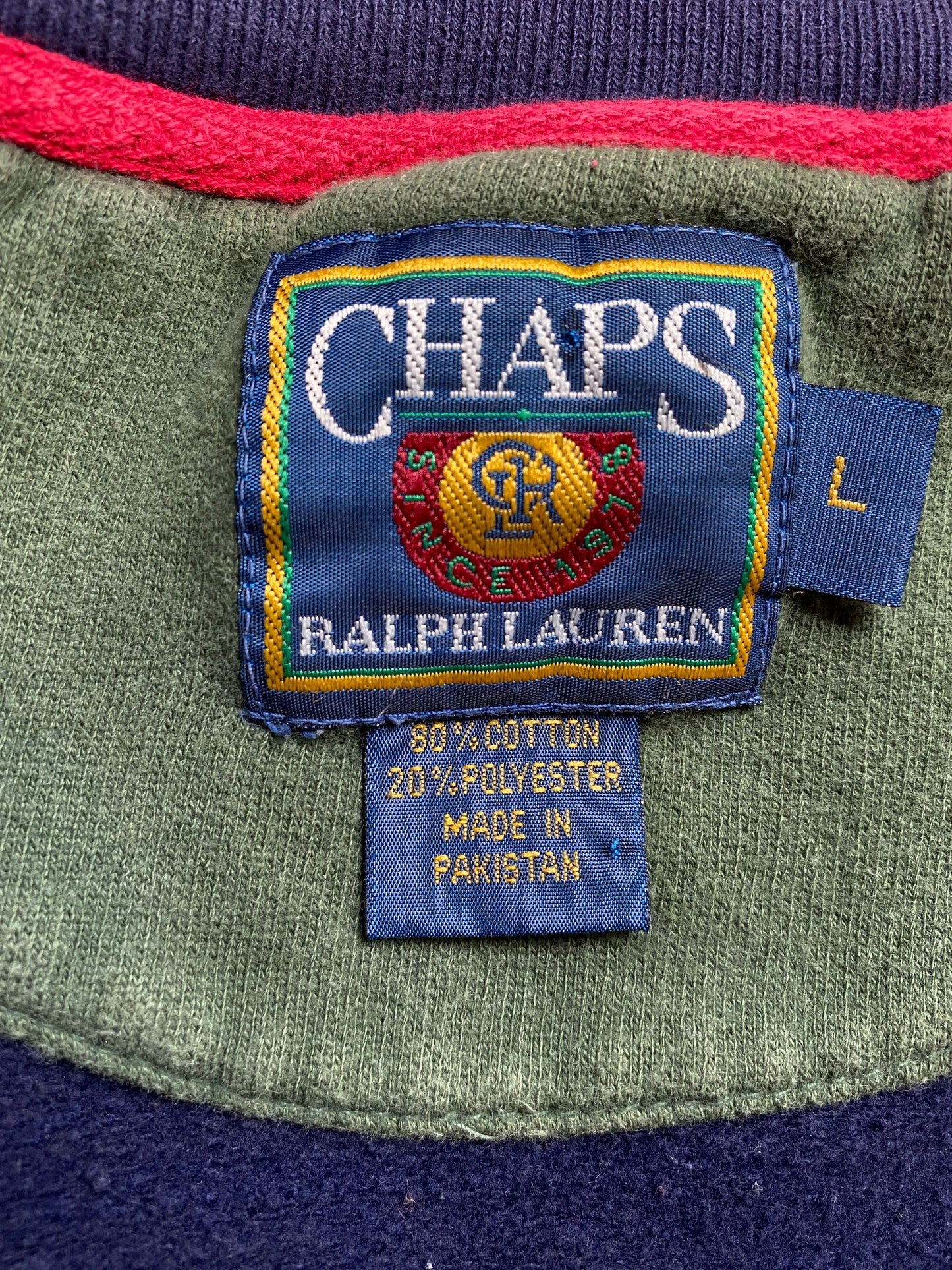 Vintage CHAPS RALPH LAUREN Size L Sweat-shirt / F2003S