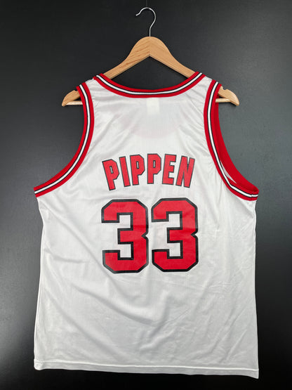 90’s Champion x CHICAGO BULLS 33 PIPPEN Made in USA Size 48(XXXXL) Vintage NBA Jersey / F2005T