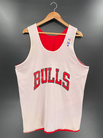 90’s Champion x CHICAGO BULLS MICHEL JORDAN Size L Vintage NBA Jersey / F2010T