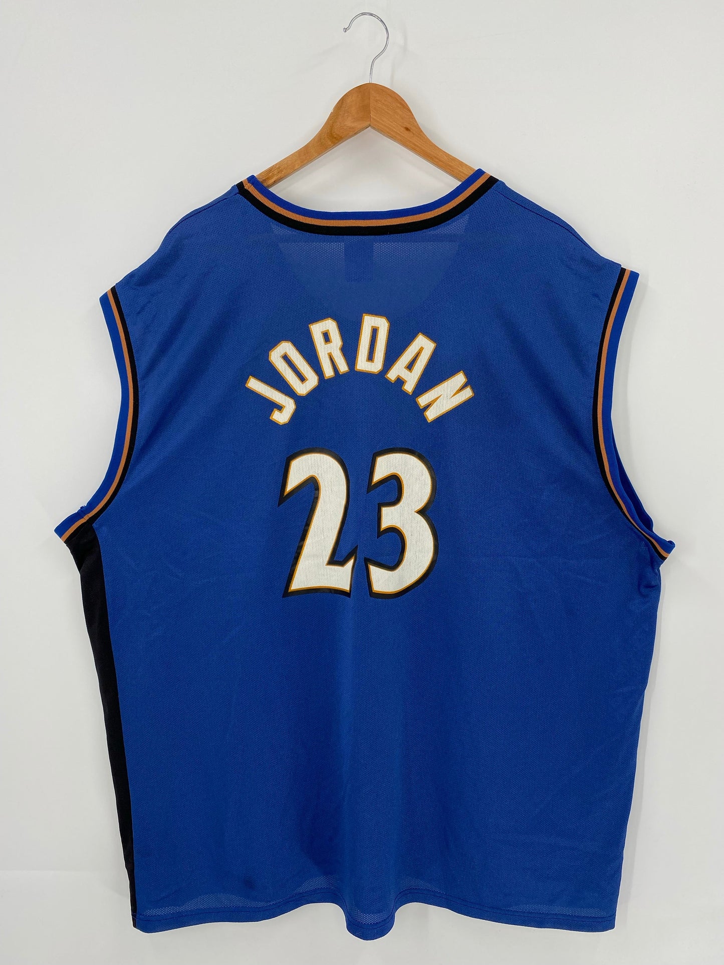 Vintage Champion x WASHINGTON WIZARDS MICHEL JORDAN Made in USA Size 52 NBA Game Tank Top / F2011T