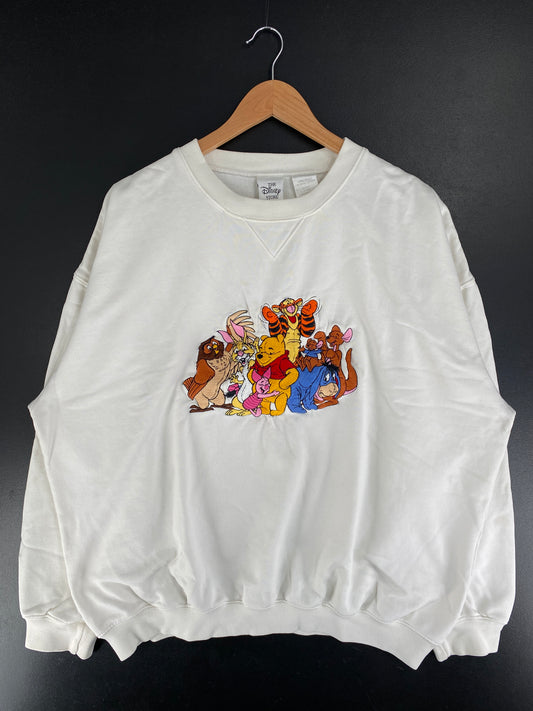 00' DISNEY WINNIE THE POOH Size L Vintage Sweat-shirt / F9137S