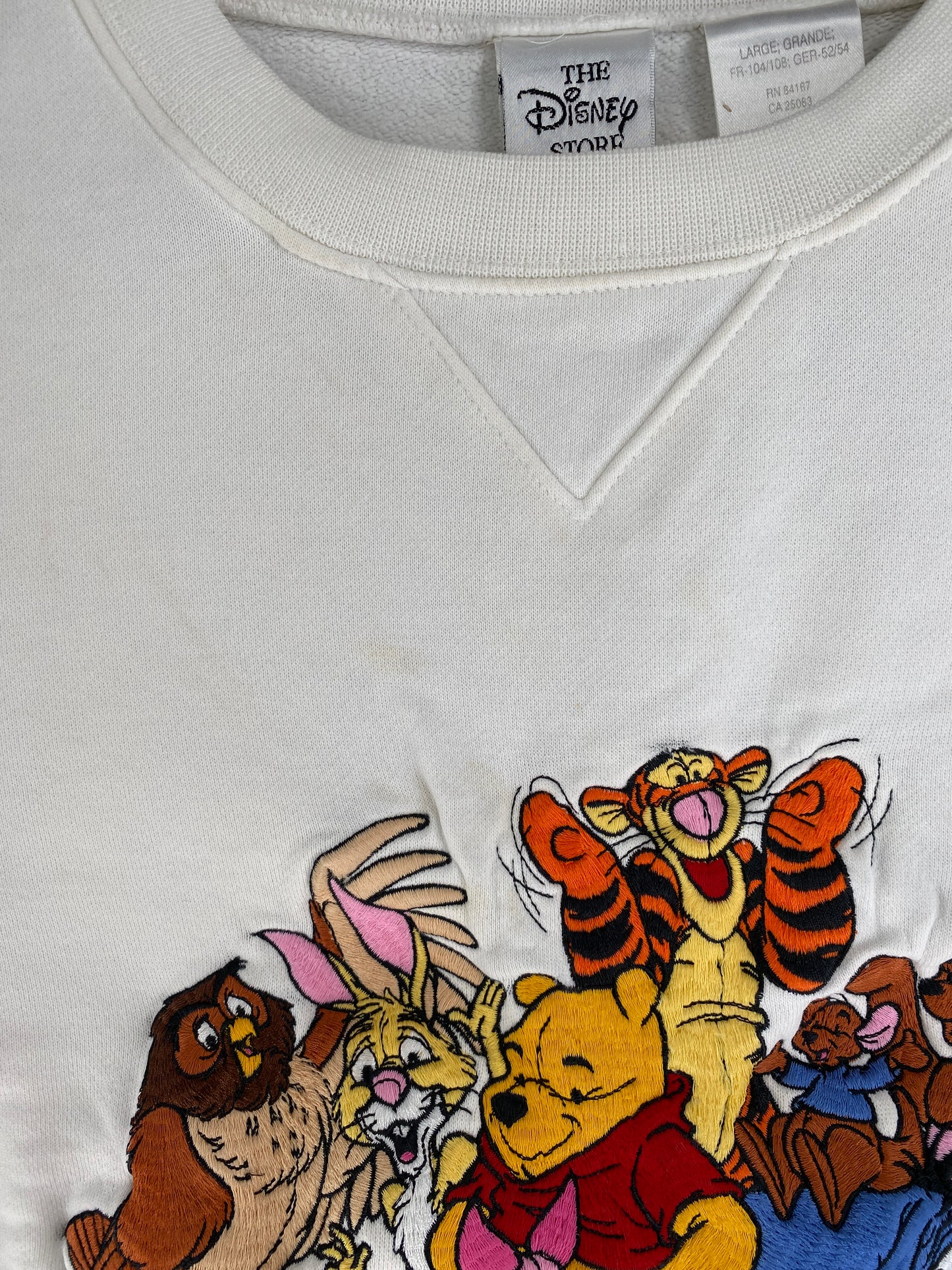 00' DISNEY WINNIE THE POOH Size L Vintage Sweat-shirt / F9137S