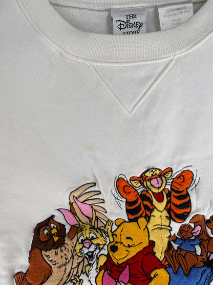 00' DISNEY WINNIE THE POOH Size L Vintage Sweat-shirt / F9137S