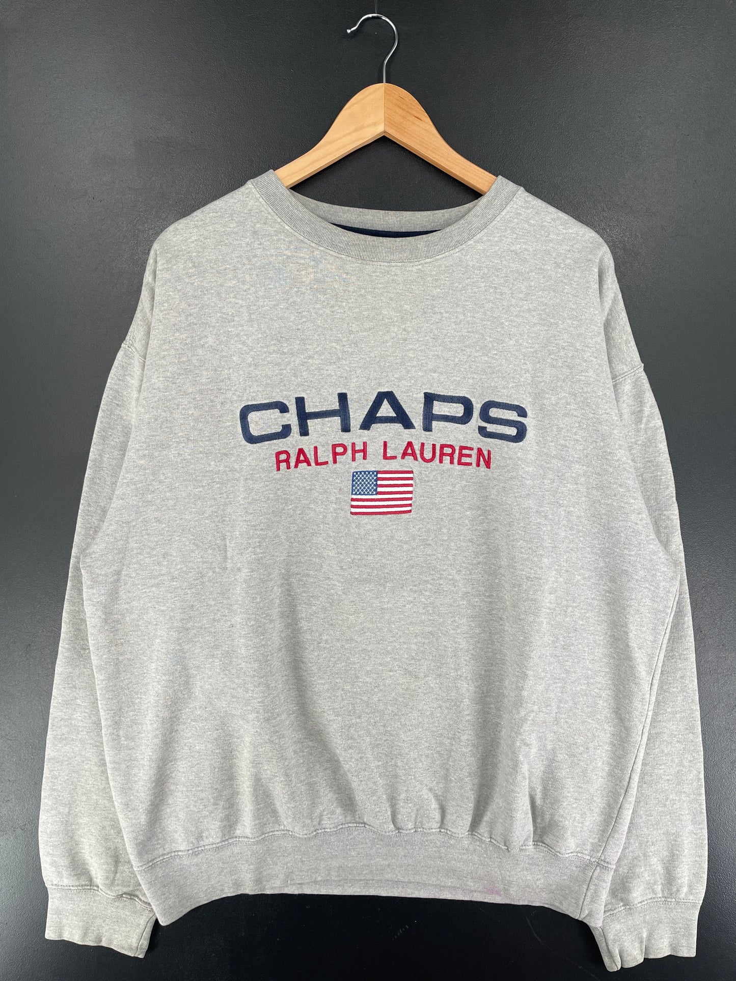 90’s CHAPS RALPH LAUREN Size L Sweat-shirt / G4919S