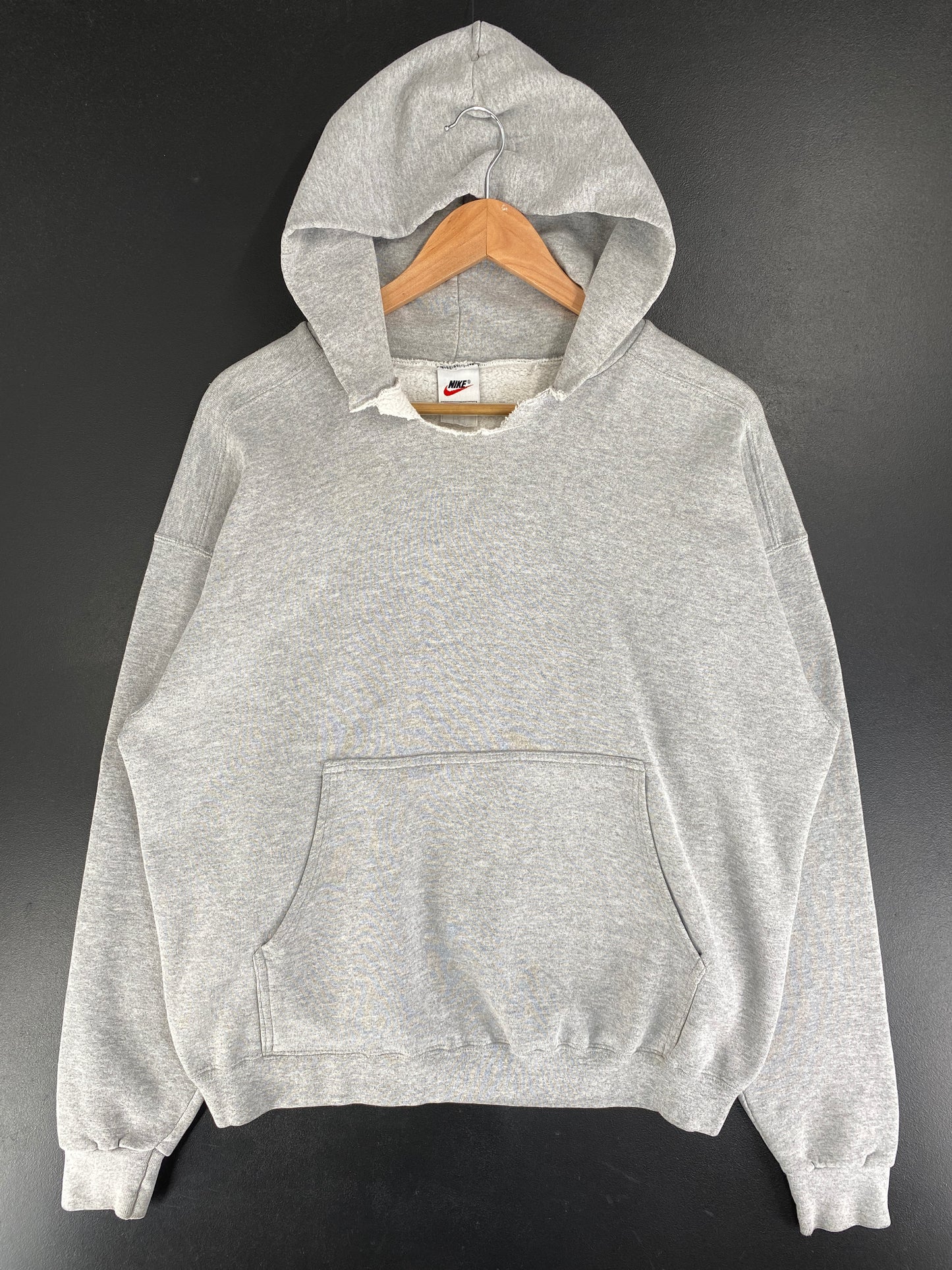 90's NIKE CENTER SWOOSH Made in USA Size XL Vintage Hoodie Sweat-shirt / F9148S