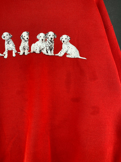 90’s DISNEY 101 DALMATIANS Made in USA Size XL Vintage Sweat-shirt / G6270S