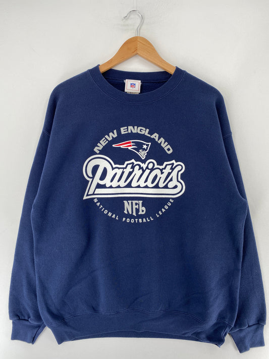 Vintage NEW ENGLAND PATRIOTS Size L NFL Sweat-Shirt/ F1662S