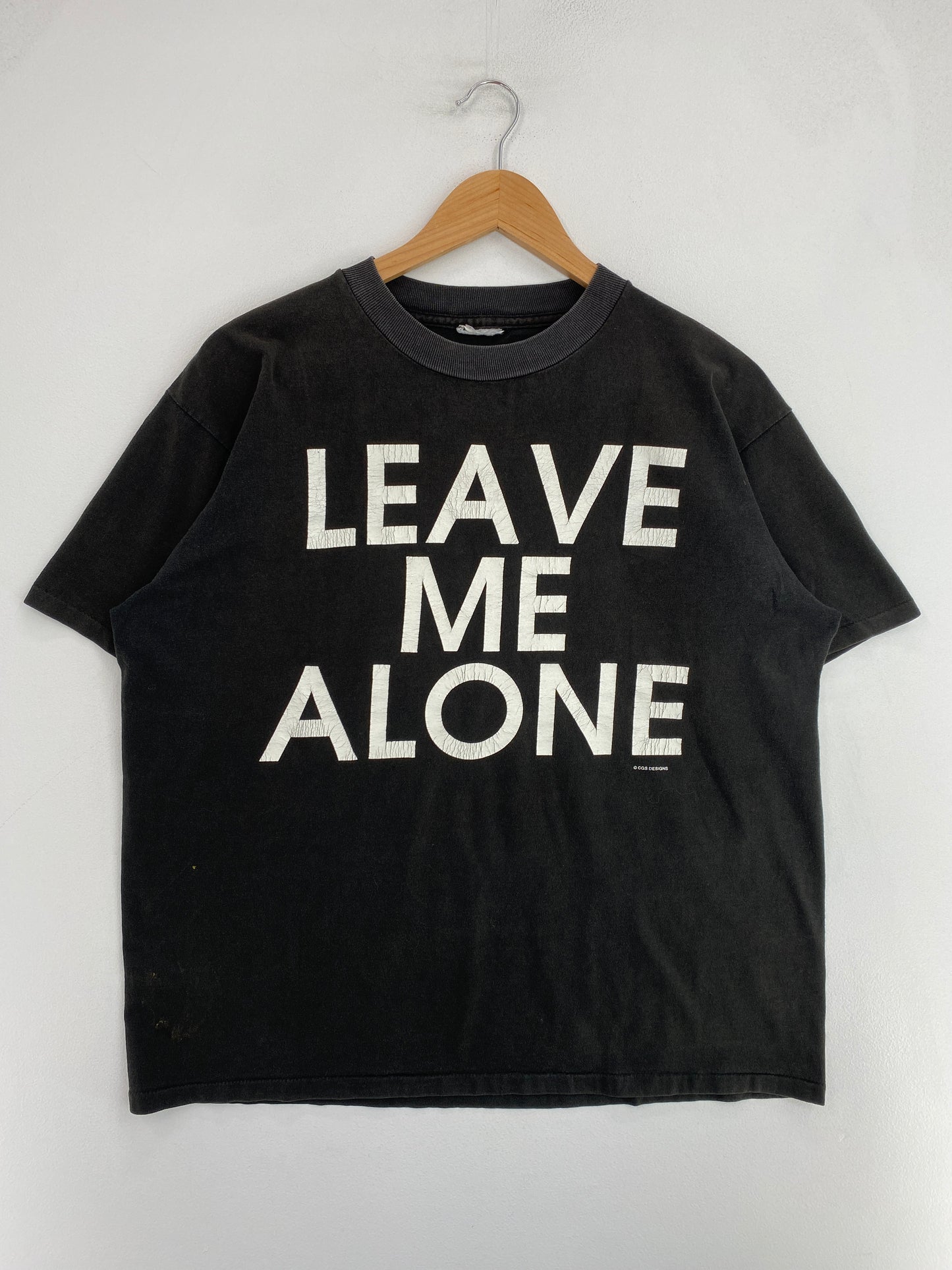 90’s LEAVE ME ALONE Size Approx.L T-Shirt / G2681T