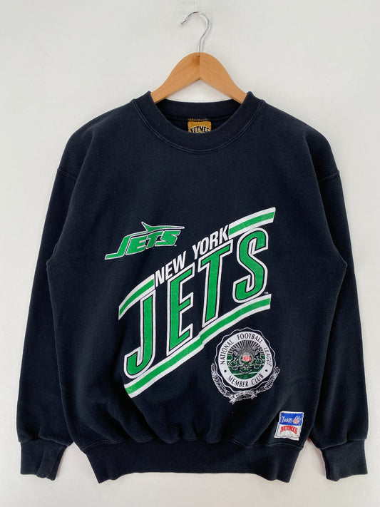 90's NUTMEG x NEW YORK JETS Made in USA Size M Vintage NFL Sweat-Shirt / F8593S