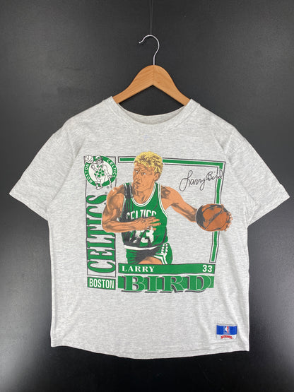 90's BOSTON CELTICS LARRY BIRD Made in USA Size XL Vintage NBA T-Shirt / F2475T