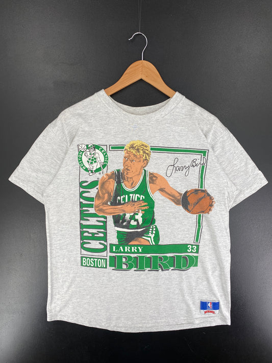 90's BOSTON CELTICS LARRY BIRD Made in USA Size XL Vintage NBA T-Shirt / F2475T