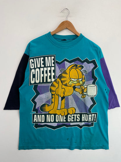 90’s GARFIELD Size No Tag (Approx.XL) Vintage T-Shirt / G6646T