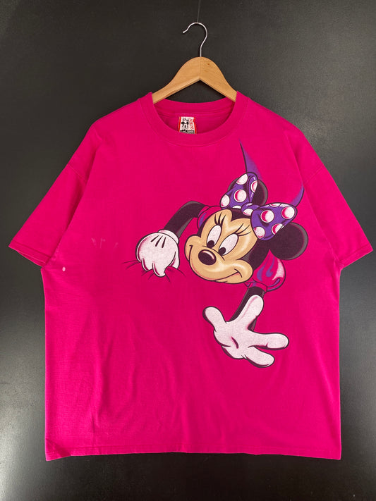90's DISNEY MINNIE Made in USA Size Approx.XL Vintage T-shirt / G2971T