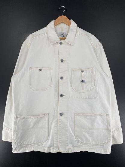 .Vintage CALVIN KLEIN JEANS Size L Denim Jacket/ F9409J